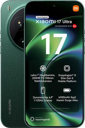 Image du produit Xiaomi 17 Ultra (512 Go, Vert étoilé, 6.90", Double SIM, 5G)