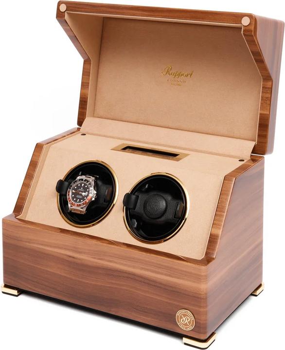 Produktbild Rapport London Perpetua III Duo Watch Winder Touch Screen Walnut (2x)
