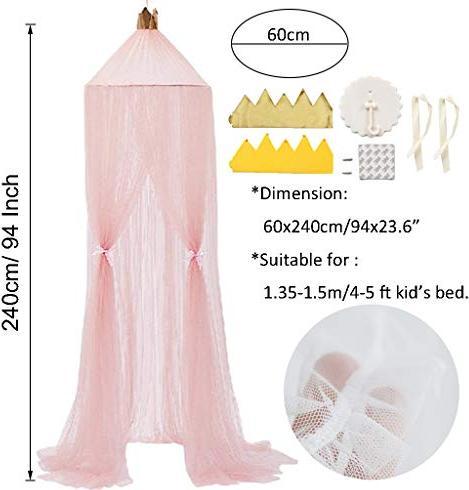 Produktbild Activity Board Kinderbett Baldachin Babybett Baldachin Prinzessin Moskitonetz Kinderzimmer Spielzimmer Dekor