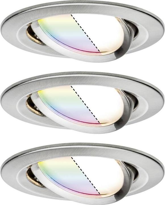 Image du produit Paulmann EBL Set Nova Plus ZB Coin RGBW rd schw LED 5.2W 230V 51mm (85 lm)