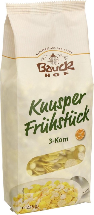 Actual product image Bauckhof Crispy breakfast 3-grain (225 g)
