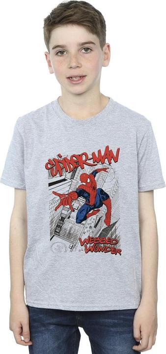 Immagine prodotto Spider-Man Sketch City Maglietta Ragazzi (116)