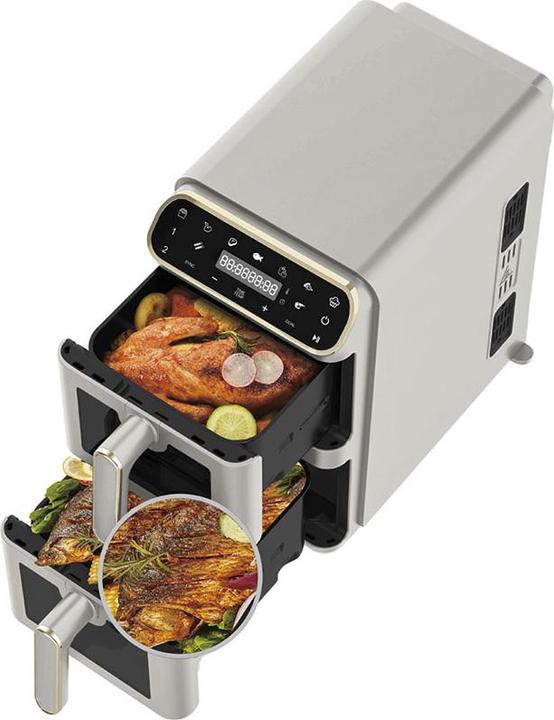 Produktbild BerlingerHaus Doppel-Heissluftfritteuse 5.5L + 5.5L Sahara Collection