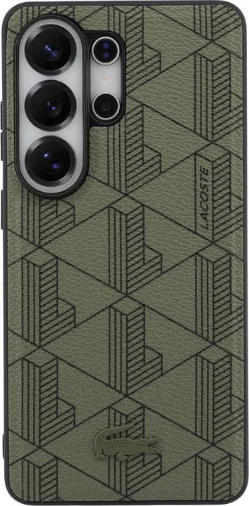 Actual product image Lacoste Case PVC Monogram The Blend MagSafe for Samsung Galaxy S26 Ultra khaki (Samsung Galaxy S26 Ultra)