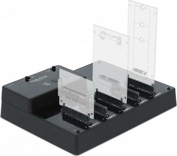 Actual product image Delock Docking and cloning station 64098 for 5x 2.5 SATA HDD / SSD