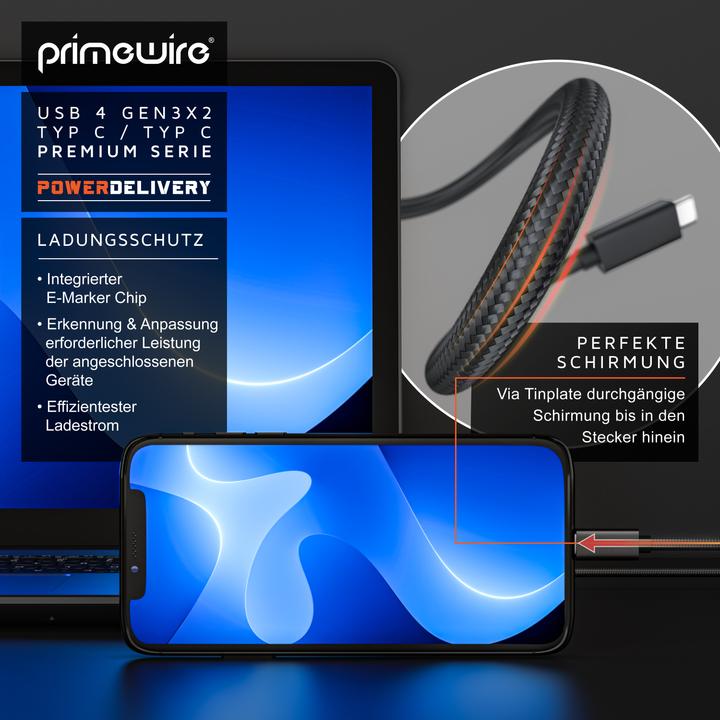 Actual product image Primewire USB C – USB C (0.80 m, USB 4.0, 100 W)