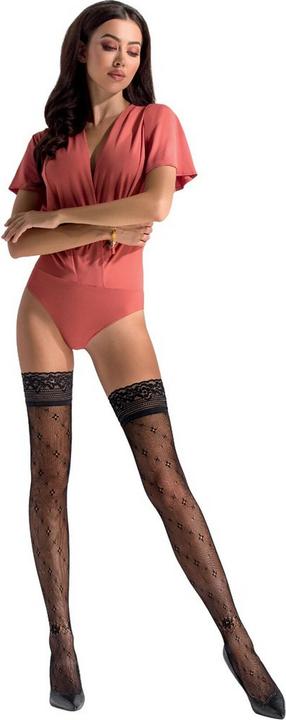 Produktbild Passion PE ST016 stockings black 3/4 (L, XL)