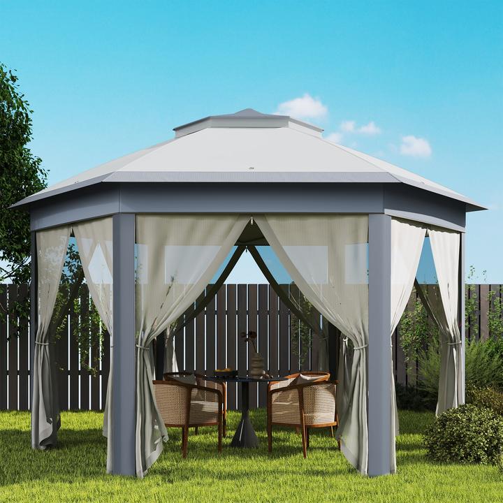 Actual product image Outsunny Folding pavilion with carrier bag (405 cm, 405 cm)