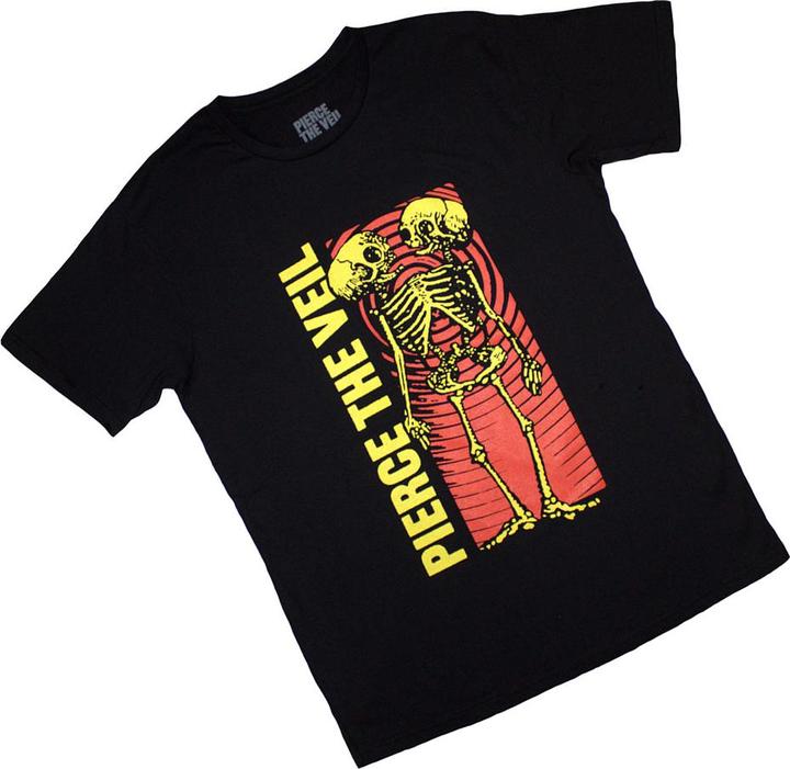 Actual product image Pierce The Veil Unisex Adult Wavy Skeleton T-Shirt (M)