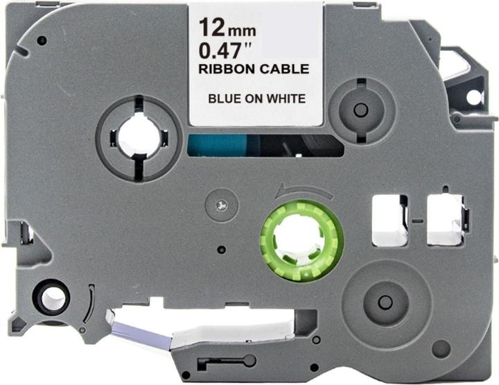 Produktbild Hermex Alternatives Etikettenband zu Brother TZe-FX233 Beschriftungsband (1.20 cm, Blau, Weiss)