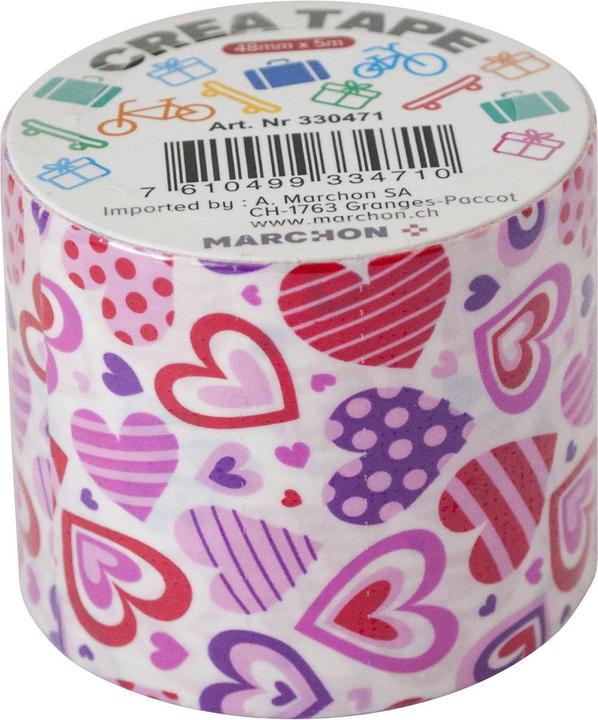 Produktbild Office Tape L505A rosa/Herzen (5000 mm)