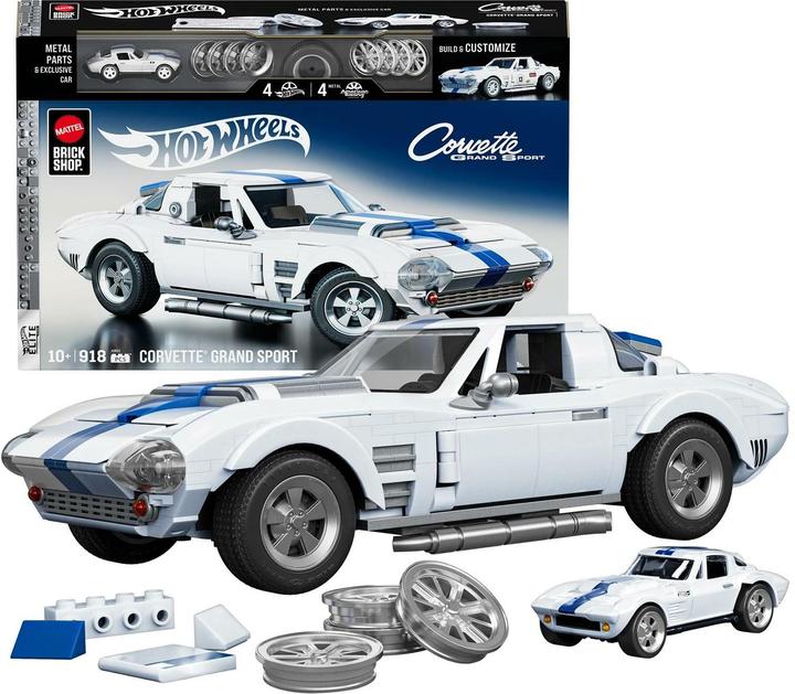 Actual product image Mattel Brick Shop Elite Series Corvette Grand Sport