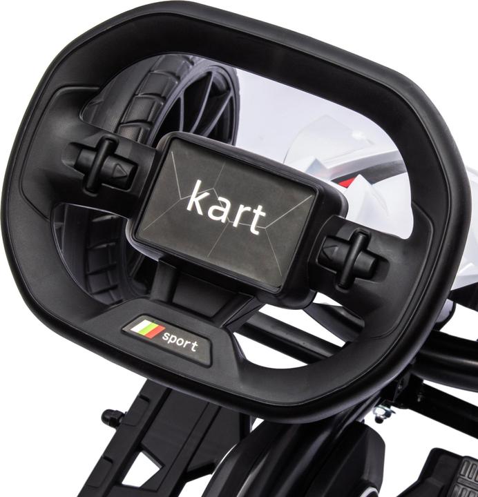 Actual product image Homcom Kinder Elektro Gokart Kunststoff, Metall Weiss
