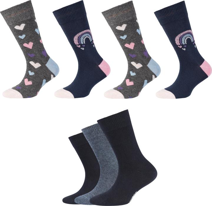 blu scuro-grigio-rosa
