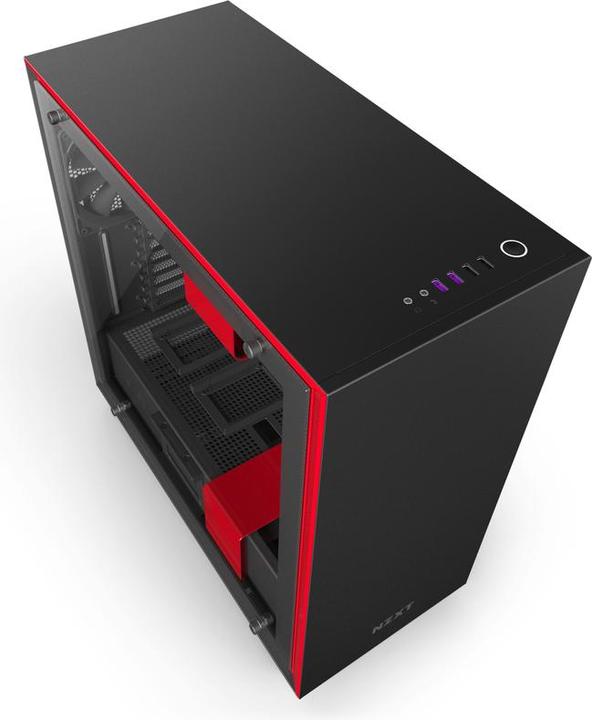 Actual product image NZXT H700i - Red (ATX, mATX, Mini-ITX, E-ATX)