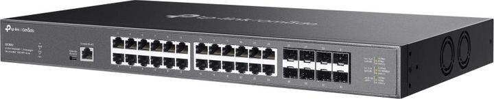 Actual product image TP-Link Omada 24-Port 10GBASE-T L2+ Managed Switch with 8 10GE SFP+ Slots (24 Ports)