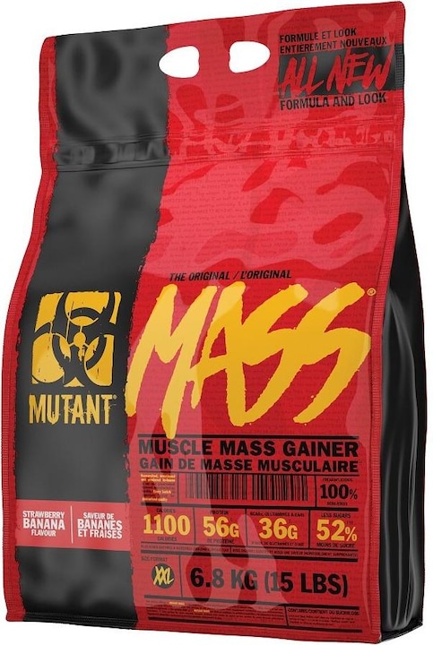 Actual product image Mutant Mass - 6,8kg Strawberry/Banana (Strawberry Banana, 1 pcs., 6800 g)