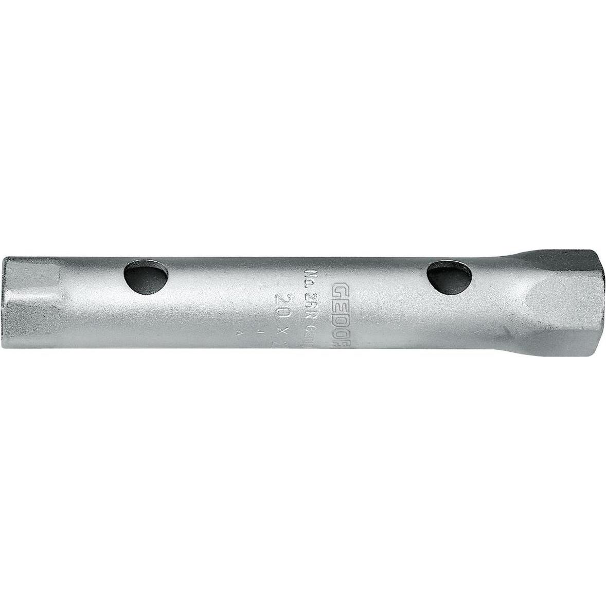 Gedore, Chiave a bussola + esagonale, 26 R 10X13 Chiave a bussola doppia, codolo cavo, esagono 10x13 mm
