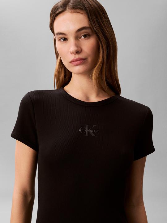 Image du produit Calvin Klein Robe Mini Bébé Côtes Monologo (S)