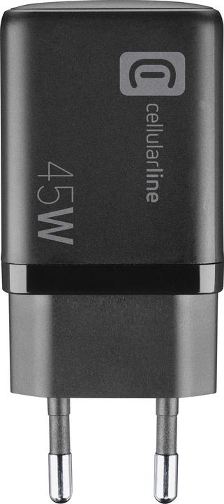 Image du produit Cellularline Chargeur de voyage 45W Multipower 1 x USB C et 1 x USB A ACHUSBGAN2PD45WK (45 W)