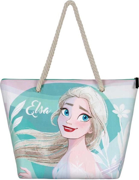 Produktbild Karactermania Die Eiskönigin 2 (Frozen 2) Summer-Soleil Strandtasche, Blau, 52 x 37 cm