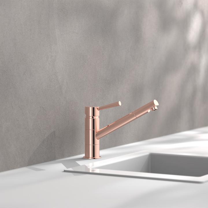 Actual product image Schütte Kitchen tap CORNWALL Sink mixer tap copper look Swivelling 79145