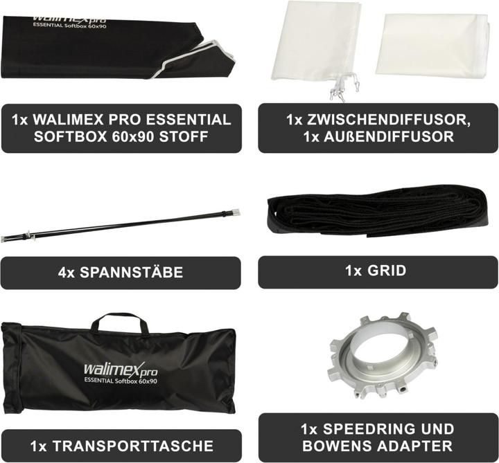 Produktbild Walimex pro Essential Softbox 60x90 (Softbox)