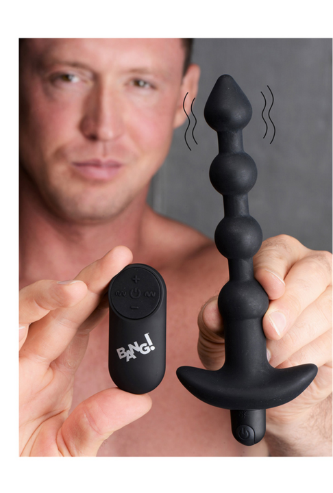 Image du produit XR Brands Perles anales vibrantes en silicone et télécommande