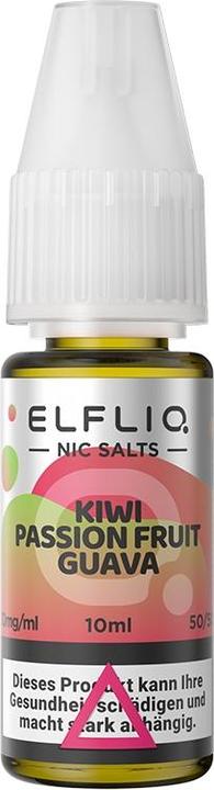 Produktbild Elfbar ELFLIQ, Kiwi Passionfruit Guava 10mg (Kiwi, Passionsfrucht)