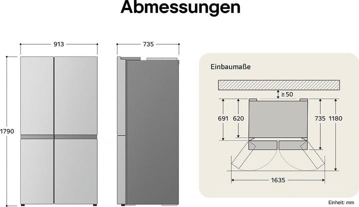 Actual product image LG GSLC41PYPE (638 l)