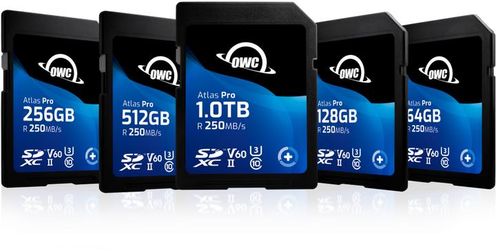 Produktbild OWC Atlas Pro SDXC V60 UHS-II Memory Card 128GB (SDV60P0128) (128 GB, SDXC, UHS-II)