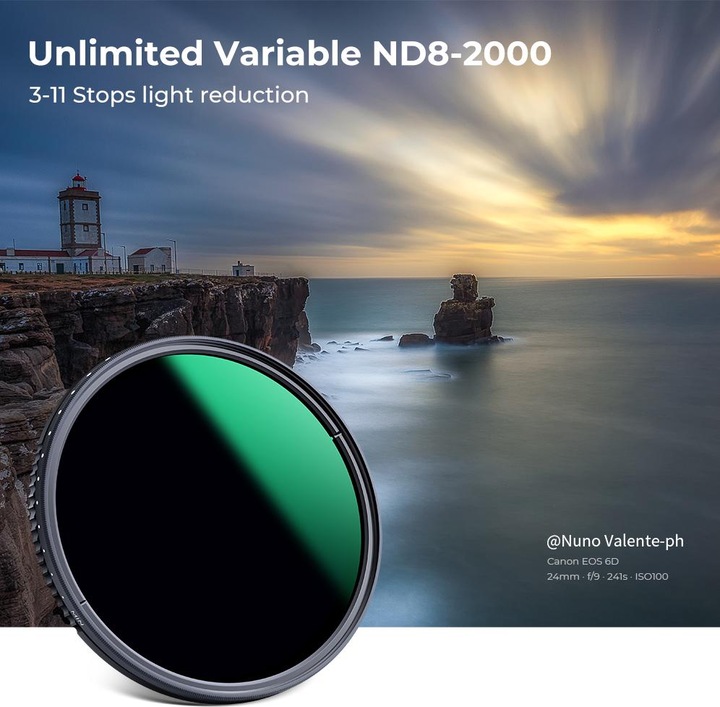 Produktbild K&F Concept Filter Slim 46 mm MV36 (46 mm, ND- / Graufilter)