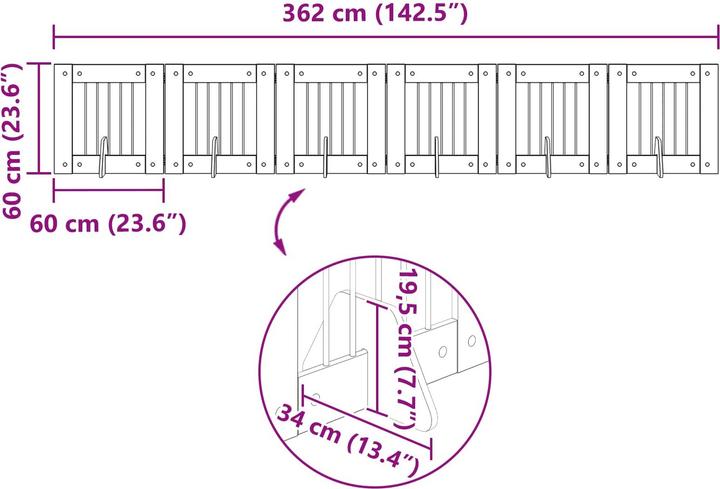 Produktbild vidaXL Haustierbefestigung