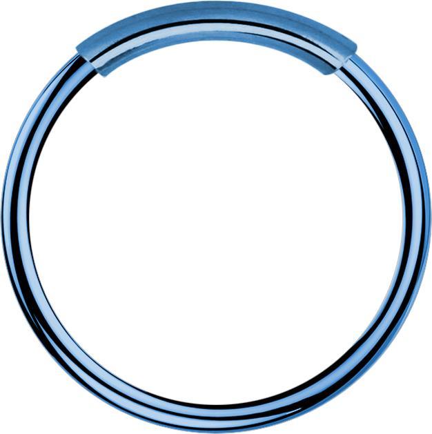 Image du produit Star Piercing Anneau de nez sans fin bleu foncé (Acier chirurgical 316L, sans laiton)