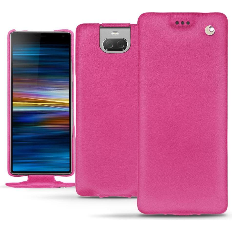 Noreve Lederschutzhülle vertikal (Sony Xperia 10 Plus), Smartphone Hülle, Rosa