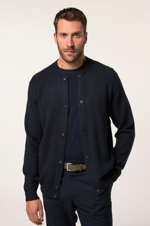 Produktbild JP1880 JP 1880 Strickjacke FLEXNAMIC®, Collegekragen, 2 Taschen, bis 7 XL (7XL)