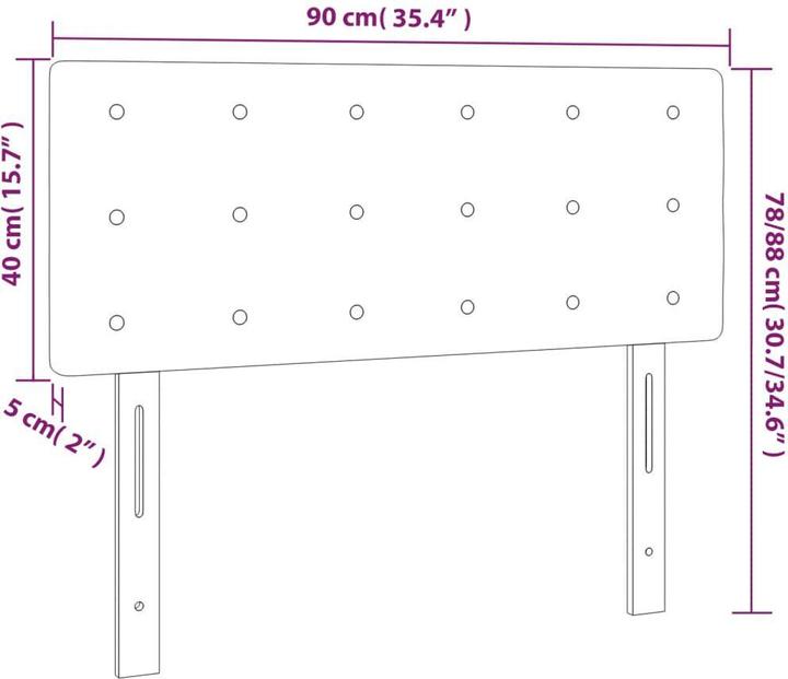 Actual product image vidaXL Kalel (90 x 5 x 78/88 cm)