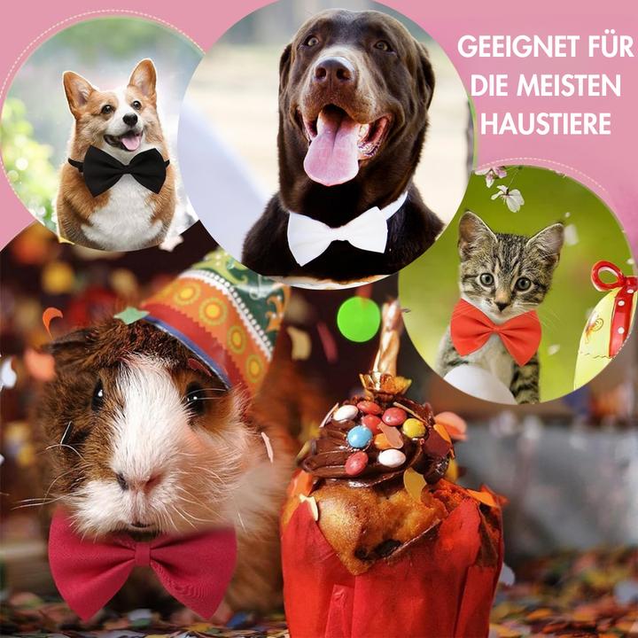 Actual product image Suba Set of 3 Dog Collars with Bow Tie (Dog life jacket)