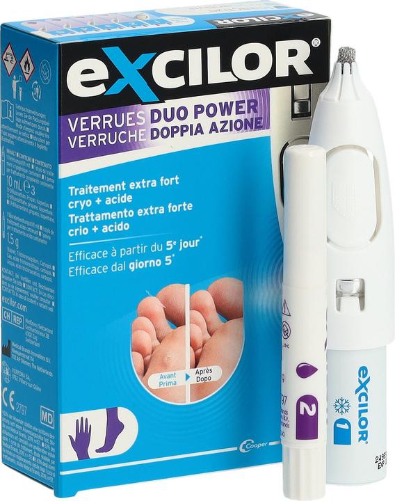 Produktbild Excilor Warzen Duo Power Pen (Fusscrème & Fussgel, 1 ml)