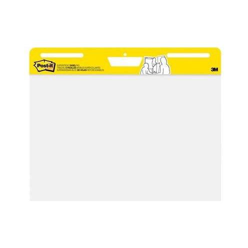 Post-it, Accessori per presentazioni, Blocco per lavagna a fogli mobili Super Sticky 559 Bianco 635 mm x 775 mm