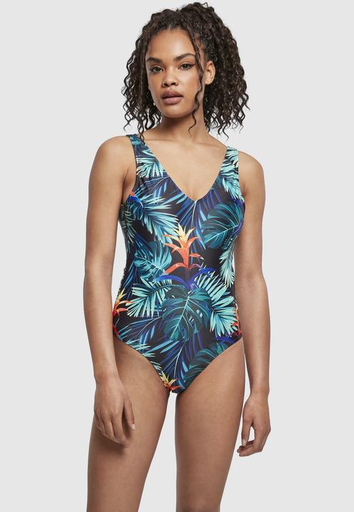 Produktbild Urban Classics Ladies High Leg Pattern Swimsuit (M)