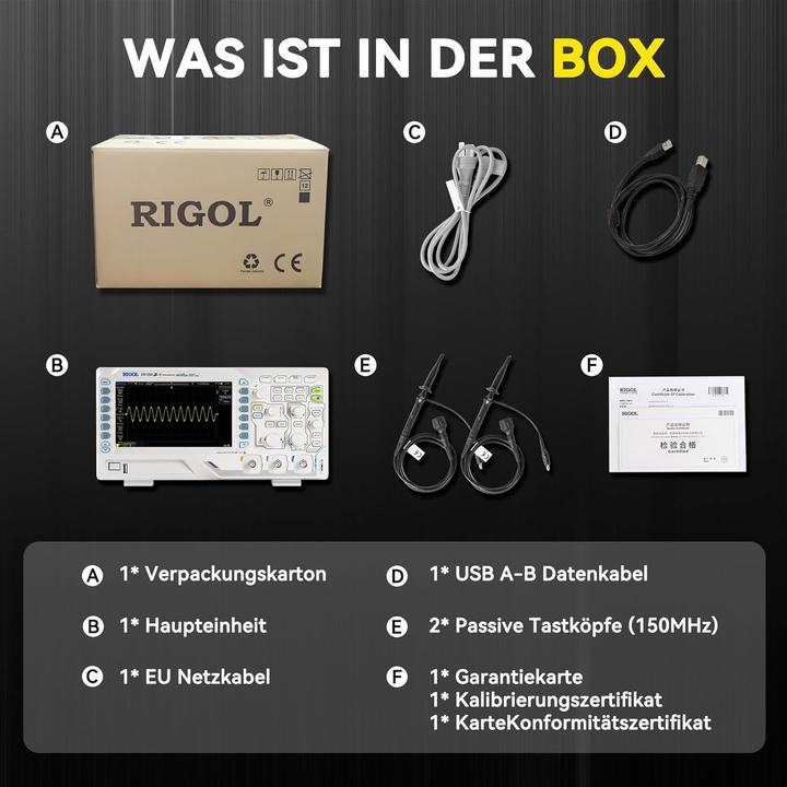 Produktbild Rigol Digital-Oszilloskop (CAT I)