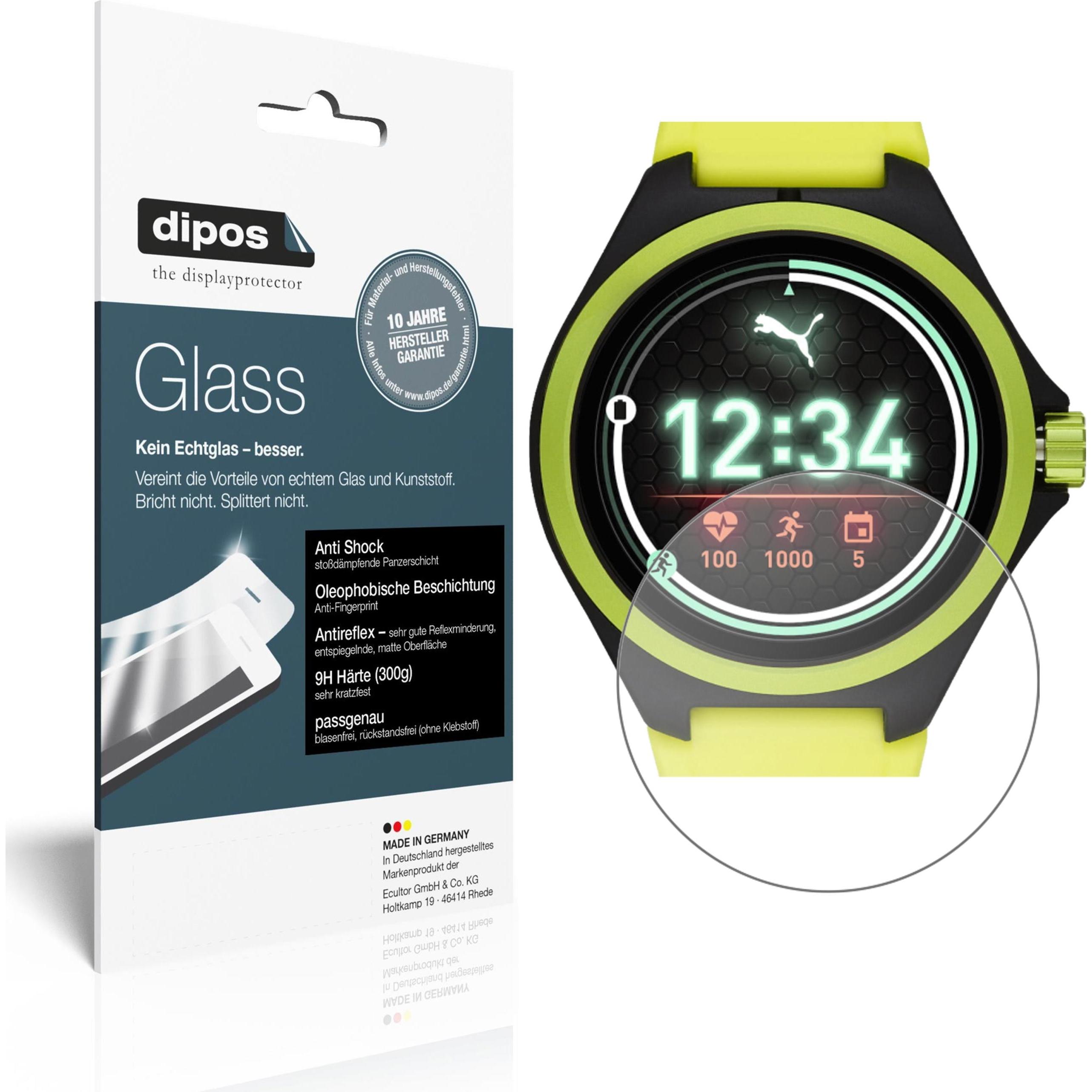 Dipos Displayschutz Anti-Shock, Smartwatch Schutzfolie, Transparent