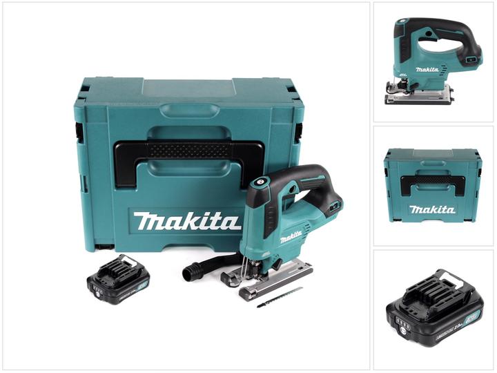 Actual product image Makita JV 103 DA1J 10,8 V Scie sauteuse sans fil en Coffret Makpac + 1x Battery BL1020 2,0 Ah -