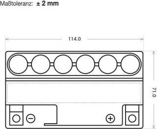 Immagine prodotto Panther Batterien Batteria per moto AGM YTX7L-BS 12V 6Ah (12 V, 6 Ah)