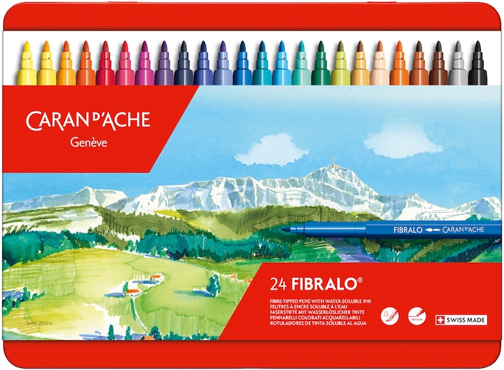 Immagine prodotto Caran d'Ache Fibralo Metallschachtel (Multicolore, 24 x)
