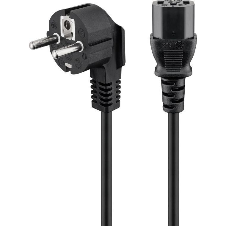 Thumbnail - Deltaco DEL-111 power cable Black (5 m), Stromkabel