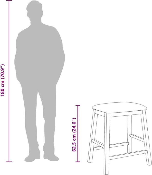 Produktbild vidaXL Barstuhl