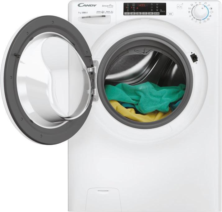 Immagine prodotto Candy Smart Pro Inverter, Lavatrice Slim 7kg, Classe A-10%, 1200 giri, Bianco, CO4 274TWM6/1-S (7 kg, A sinistra)