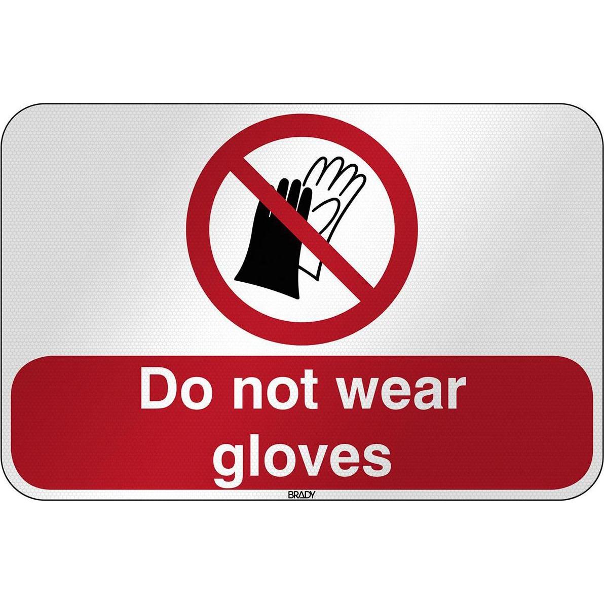 Brady, Sicherheitskennzeichnung, ISO Safety Sign - Do not wear